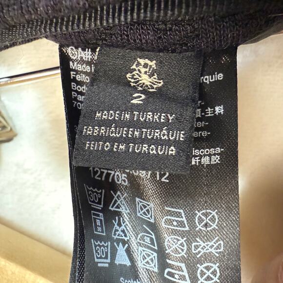 Maison Scotch S Black Purple Textured Skirt A-Line Minimal Houndstooth Y2K Retro - Picture 10 of 11